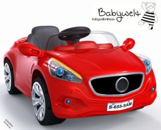 Kinder Elektro Auto Sportwagen rot 12V / 60W mit Fernbedienung und 2