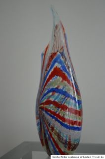 Kunst aus Murano traumhafte Moderne Design Vase Schöner Farbverlauf