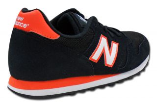 New Balance Schuhe Sneaker M 373 SKG Schwarz Black Orange UVP 75
