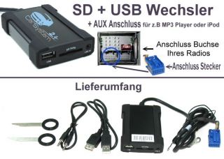 VW USB SD  statt CD Wechsler MFD2 RCD 200 300 500 #8