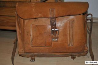 ALTE Original BREE Aktentasche Schultasche Vintage Leder Messenger