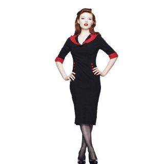 Hell Bunny Kleid THELMA PENCIL DRESS 4204 black red