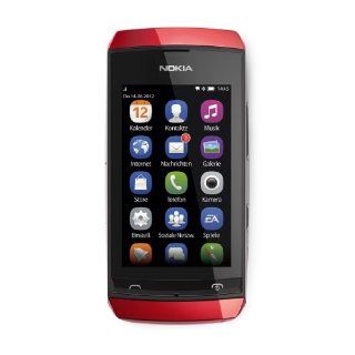 Nokia Asha 305 Smartphone 3 Zoll rot Elektronik