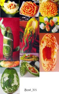 Thai Papaya Fruit Carving Carve Technic Book # 6