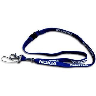 Schlüsselband Nokia Lanyard blau mit weißem Nokia Logo 