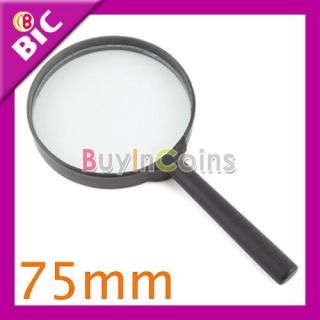 Reading 5X Magnifier Hand Held Magnifying Glass 1# 75mm
