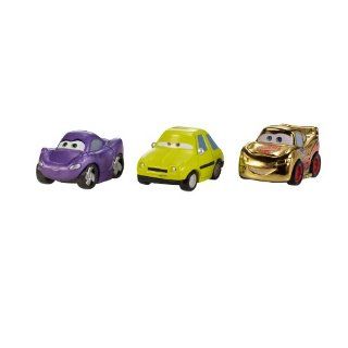 Disney Pixar Cars Micro Drifters Vehicles   Gold McQueen / Holley