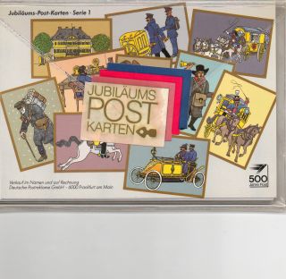 500 Jahre Post 12 Jubiläums Postkarten Serie 1 OVP