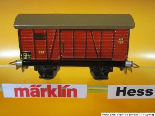 Märklin 00/H0 381 ged. Güterwagen, von 1941 NEUZUSTAND tin plate