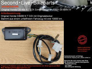 Honda CB 400 N T CDI Zündbox Zündsteuergerät Black Box 10000km