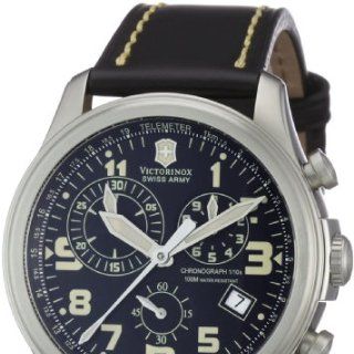 Victorinox Herren Armbanduhr XL Classic Chronograph Leder 241314