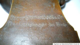 Alte originale Bronzebüste Fürst Bismarck signiert Gladenbeck