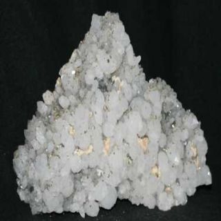 Bergkristall Chalkopyrit Calcit Stufe ``Mineralien Stein Schmuck