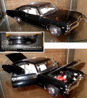 18 Authentics   SUPERNATURAL 1967 Chevy Impala SS 396 Black