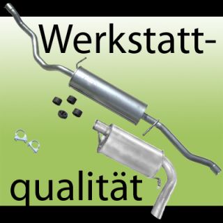 Endschalldämpfer VW SHARAN 1,9TDI Auspuff m. Anbausatz