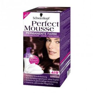 Perfect Mousse 419 Cassis Braun dauerhafte Haarfarbe Coloration