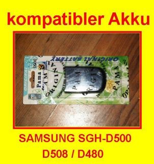 kompatibler Akku Handy SAMSUNG SGH D500 / D508 / D408 Neu