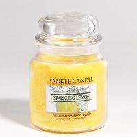 YANKEE CANDLE, Housewarmer, Jar, 411 gr * SPARKLING LEMON * Limone