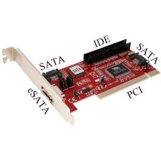 PCI CONTROLLER COMBO KARTE 2x SATA + 1x eSATA + 1x IDE 