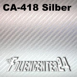 Carbonfolie 10cm x 20cm (145€/m²) 3D Struktur Silber CA 418