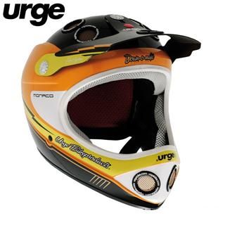 URGE Down O Matic MONACO Orange Mountain Bike Fullface Helmet Fahrrad
