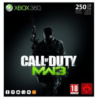 Xbox 360   Konsole Slim 250 GB inkl. Call of Duty MW3, schwarz matt