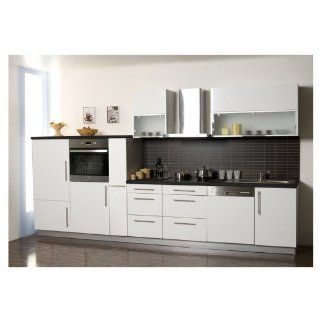Mebasa MCZL975SW Küche Küchenzeile Leerblock Küchenblock 370 cm