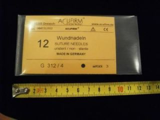 12x ACUFIRM G 312/4 Wundnadeln Wundnadel Haut & Muskel