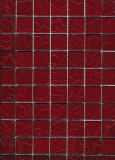 Mosaik Glasfliesen CRYSTAL 3,0 x 3,0 cm 3D Samt rot XCM SM 429