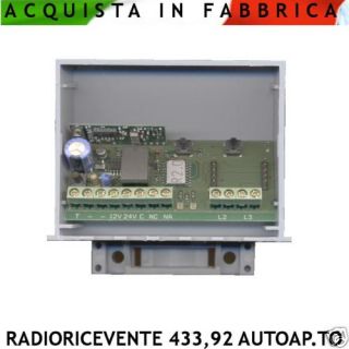 RADIORICEVENTE 433,92 MHZ UM 86409 AUTOMATISMI ALLARME