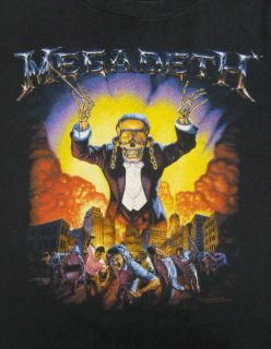 Vintage 90s MEGADETH Heavy Metal SYMPHONY OF DESTRUCTION Concert T