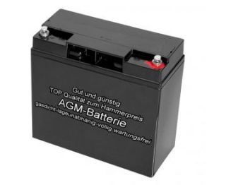 12V 20Ah AGM Batterie optimal für Sicherheitstechnik und Golfcaddys