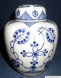 ältere Teedose Vorratsdose Dose Porzellan Indisch Blau Japan