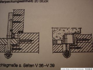 Simonswerk Variant Flügelteil V 0034 vernickelt RAR NEU