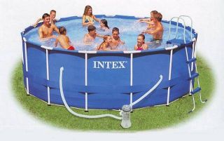 INTEX Metal Frame Pool Set 457 x 122 cm Schwimmbecken