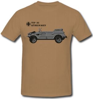 Kübelwagen Typ 82 Kübel Wehrmacht WH T Shirt *457