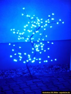 LED Baum + Blüten 108 flammig Blau 1,8 m Lichterbaum Neu