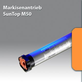 elero Markisenantrieb SunTop M50 für Markisen, Drehmoment 50 Nm, 14 U