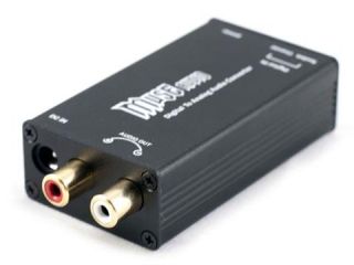 MUSE 24Bit/192Khz Digital Optical Coaxial to RCA Converter DAC Black