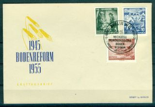 FDC DDR 1955 mit Briefmarken Mi 481   483