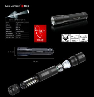LED LENSER M7R Taschenlampe M 7 R inkl. Akku + Koffer + Intelligent