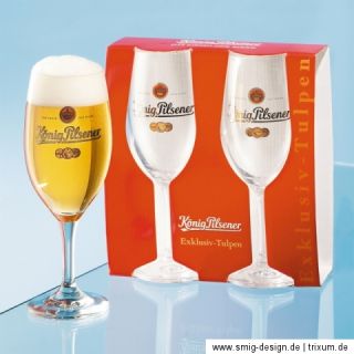 KÖNIGPILSENER BIERGLÄSER Bier Glas König Pilsener Bar