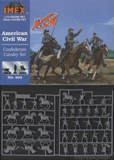 72 Figuren IMEX 504 ACW Confederate Cavalry Suedstaaten Kavallerie
