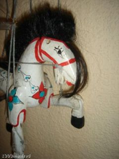 Marionette Pferd Sammler Antiklook Deko Kunst