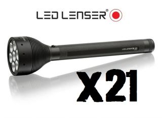 LED LENSER X21 X 21 Zweibrüder Taschenlampe + Batterien