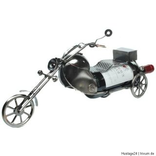 Flaschenhalter Motorrad aus Metall Flaschenständer Bike Geschenk