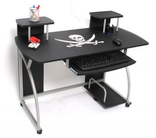 Jugend Schreibtisch Computertisch Ohio, weiß, Prinzessin rot, Pirat