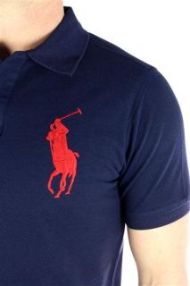 RALPH LAUREN Herren Polo Shirt Big Pony navy blau Men NEU Original OVP