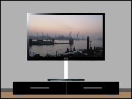 LCD/Plasma/TV/TFT Alu Kabelkanal eckig 50 cm weiß
