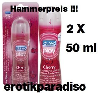Durex Play Cherry 2 X 50 ml.  100ml. Hammerpreis  Neu & OVP